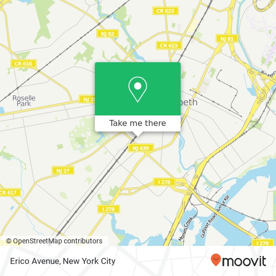 Erico Avenue map