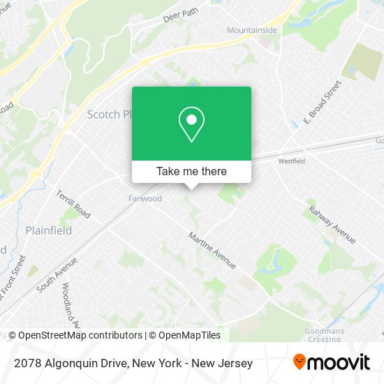 2078 Algonquin Drive map