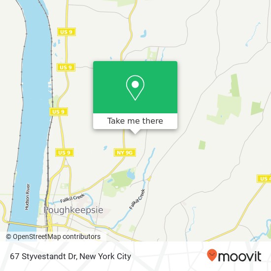 Mapa de 67 Styvestandt Dr, Poughkeepsie, NY 12601