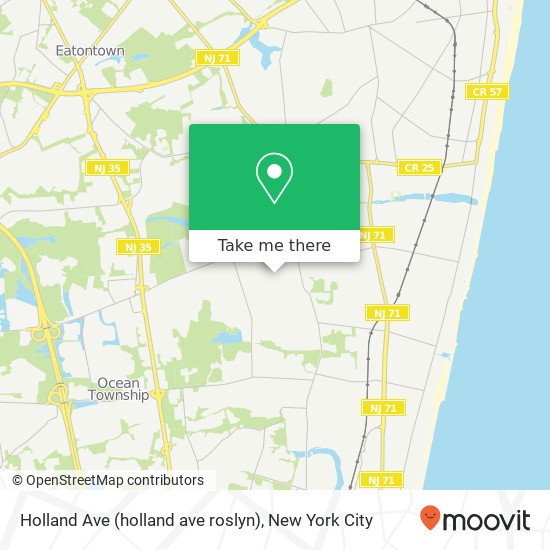 Holland Ave (holland ave roslyn), Oakhurst, NJ 07755 map