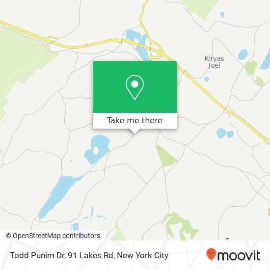Mapa de Todd Punim Dr, 91 Lakes Rd