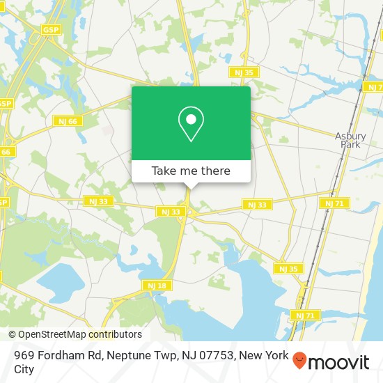 969 Fordham Rd, Neptune Twp, NJ 07753 map