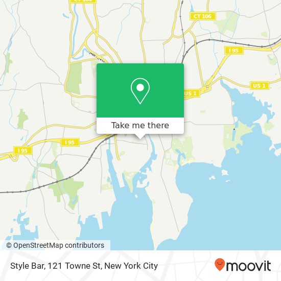 Mapa de Style Bar, 121 Towne St