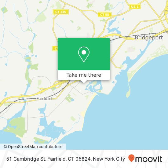 51 Cambridge St, Fairfield, CT 06824 map