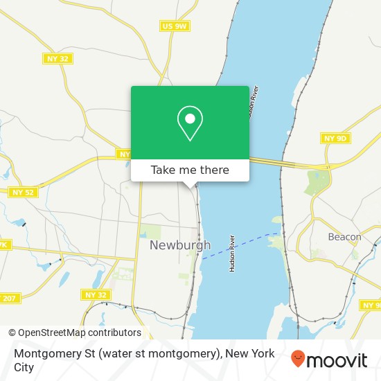 Montgomery St (water st montgomery), Newburgh, NY 12550 map