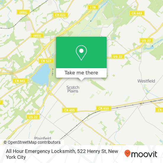 Mapa de All Hour Emergency Locksmith, 522 Henry St