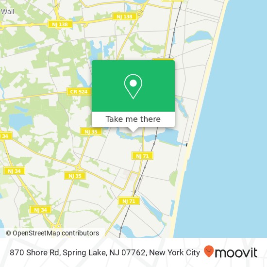 870 Shore Rd, Spring Lake, NJ 07762 map