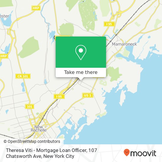 Mapa de Theresa Viti - Mortgage Loan Officer, 107 Chatsworth Ave