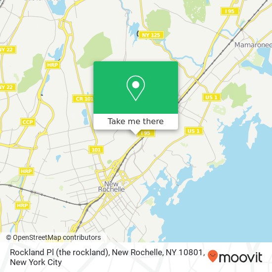 Mapa de Rockland Pl (the rockland), New Rochelle, NY 10801