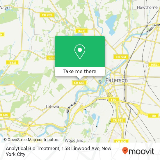 Analytical Bio Treatment, 158 Linwood Ave map