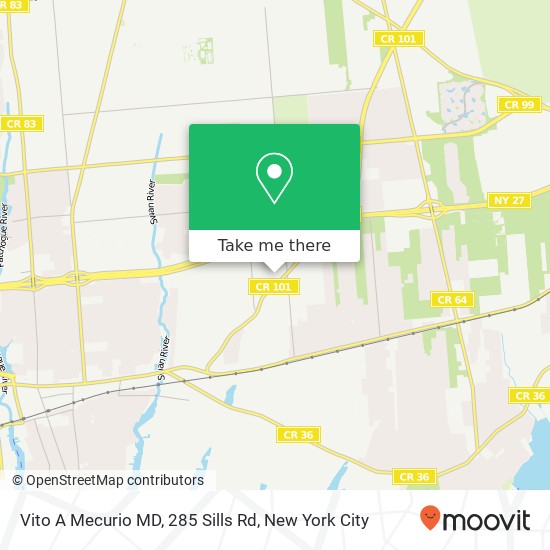 Vito A Mecurio MD, 285 Sills Rd map