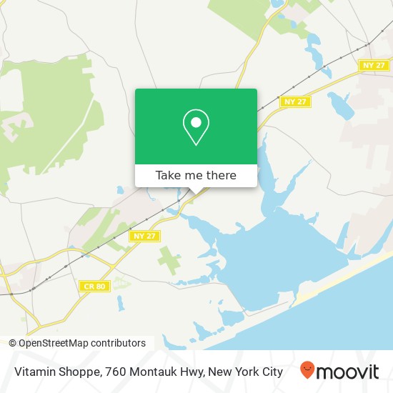 Mapa de Vitamin Shoppe, 760 Montauk Hwy