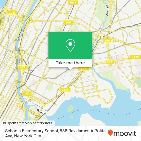 Mapa de Schools Elementary School, 888 Rev James A Polite Ave
