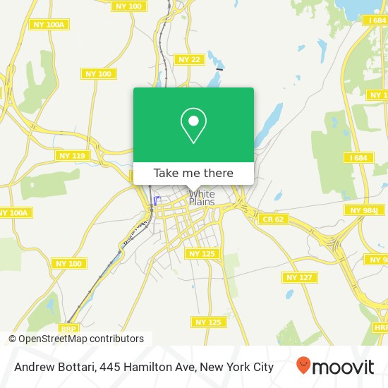 Mapa de Andrew Bottari, 445 Hamilton Ave