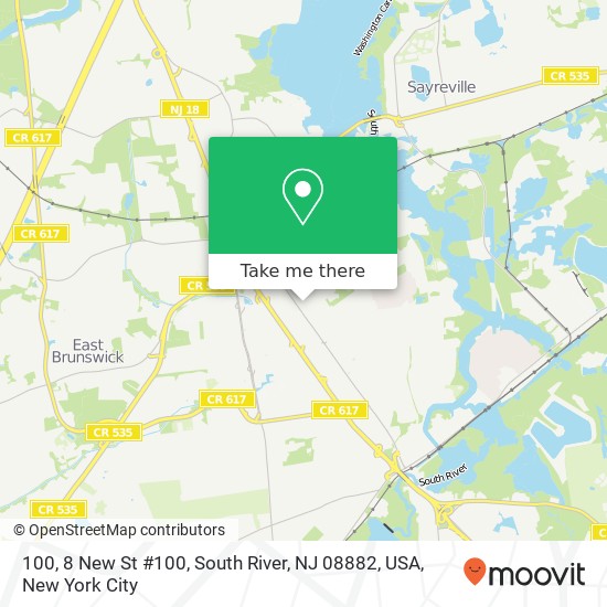 100, 8 New St #100, South River, NJ 08882, USA map