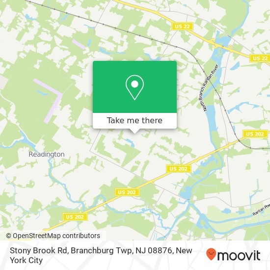 Mapa de Stony Brook Rd, Branchburg Twp, NJ 08876