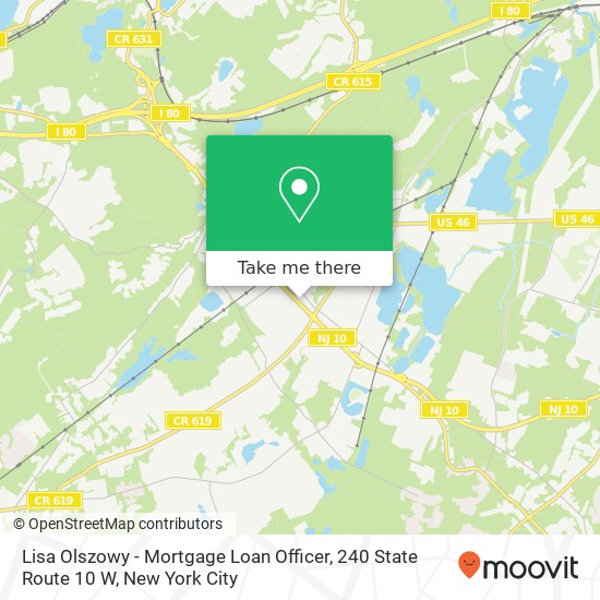 Mapa de Lisa Olszowy - Mortgage Loan Officer, 240 State Route 10 W