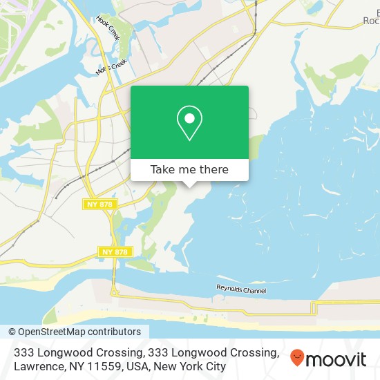 Mapa de 333 Longwood Crossing, 333 Longwood Crossing, Lawrence, NY 11559, USA