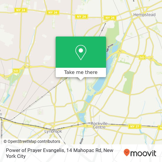 Power of Prayer Evangelis, 14 Mahopac Rd map