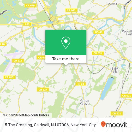 5 The Crossing, Caldwell, NJ 07006 map