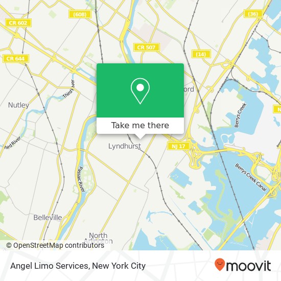 Angel Limo Services map