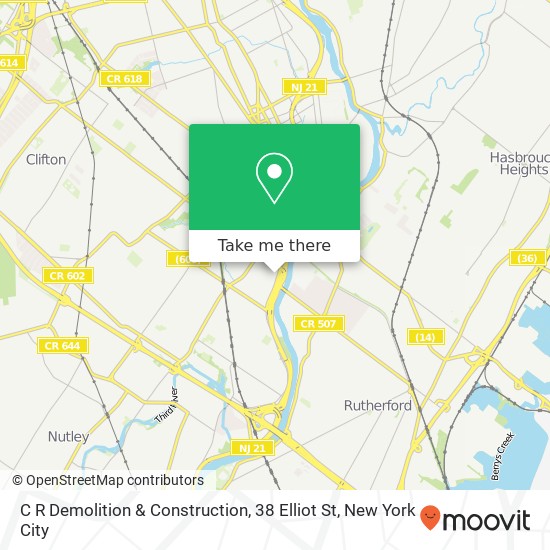 C R Demolition & Construction, 38 Elliot St map