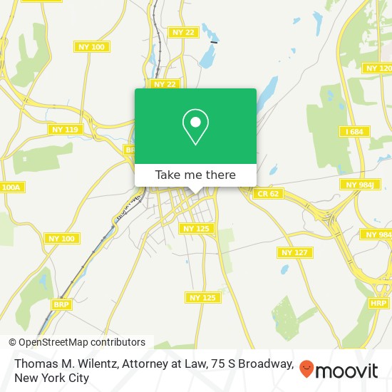 Thomas M. Wilentz, Attorney at Law, 75 S Broadway map