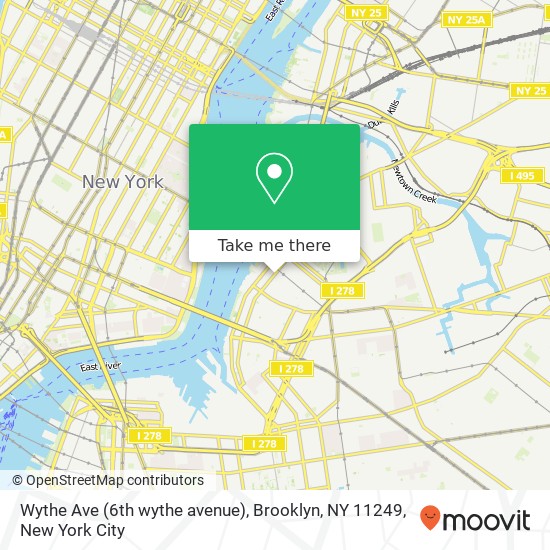Wythe Ave (6th wythe avenue), Brooklyn, NY 11249 map