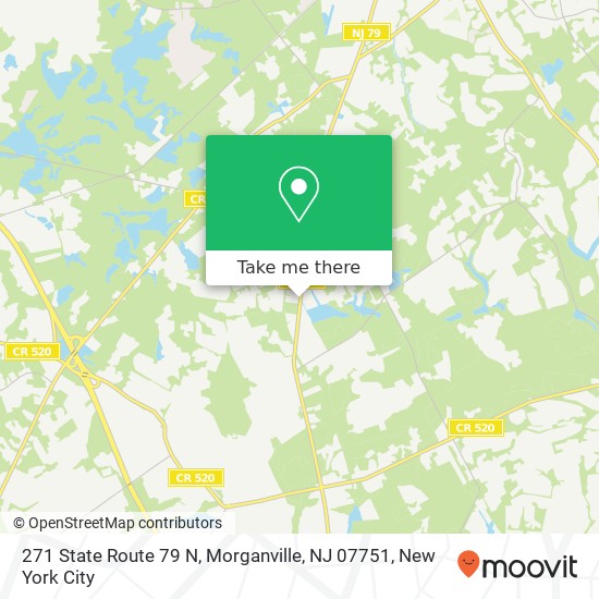Mapa de 271 State Route 79 N, Morganville, NJ 07751