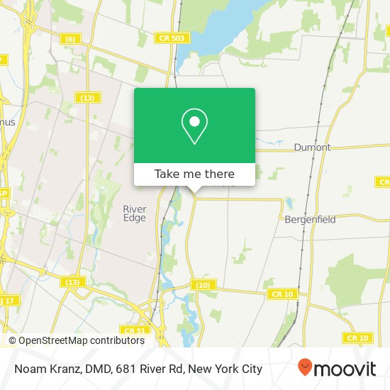 Mapa de Noam Kranz, DMD, 681 River Rd