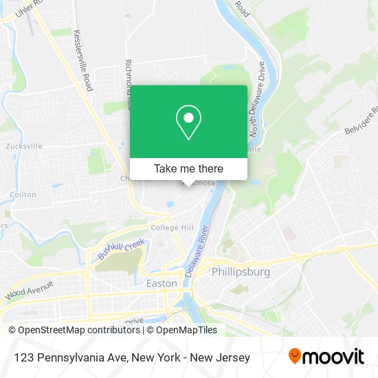 123 Pennsylvania Ave map