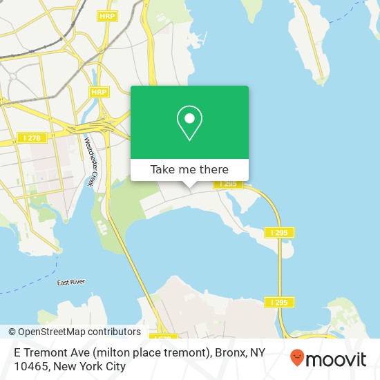 E Tremont Ave (milton place tremont), Bronx, NY 10465 map