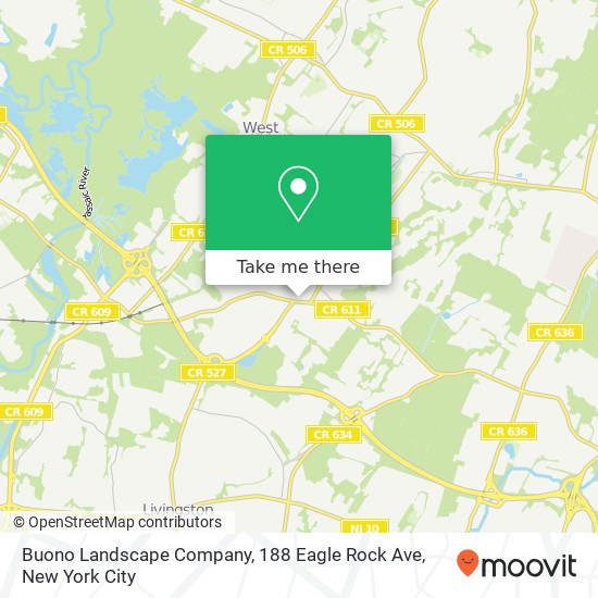 Buono Landscape Company, 188 Eagle Rock Ave map