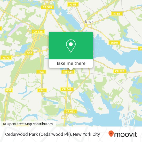 Cedarwood Park (Cedarwood Pk) map