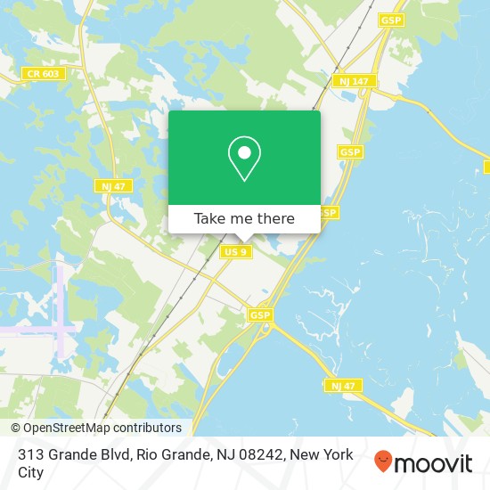 313 Grande Blvd, Rio Grande, NJ 08242 map