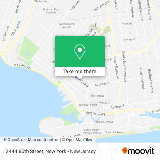 Mapa de 2444 86th Street