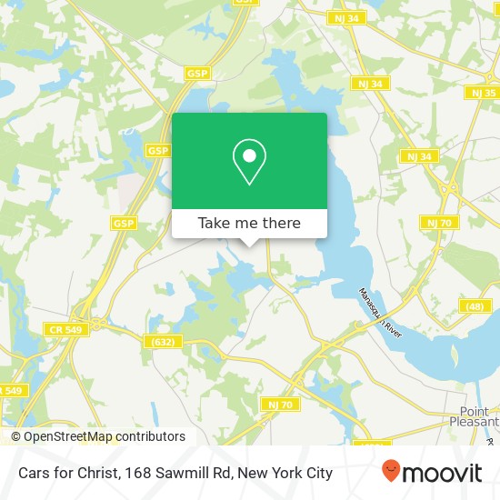 Mapa de Cars for Christ, 168 Sawmill Rd