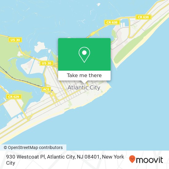 930 Westcoat Pl, Atlantic City, NJ 08401 map