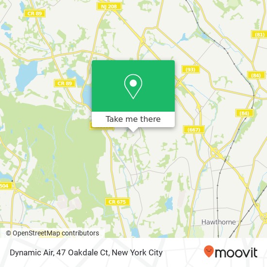 Dynamic Air, 47 Oakdale Ct map