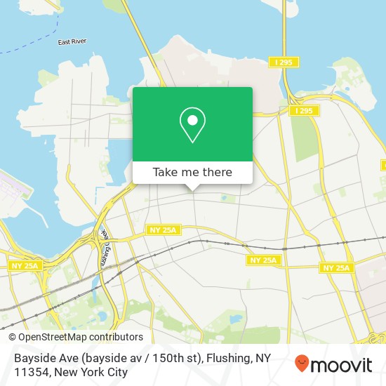 Bayside Ave (bayside av / 150th st), Flushing, NY 11354 map