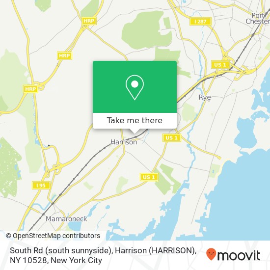Mapa de South Rd (south sunnyside), Harrison (HARRISON), NY 10528
