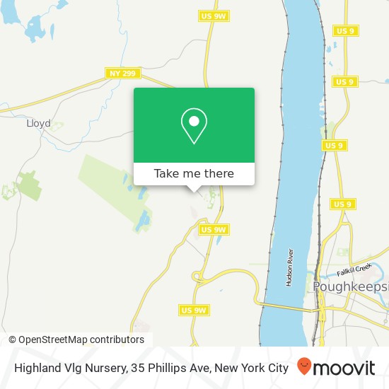 Mapa de Highland Vlg Nursery, 35 Phillips Ave