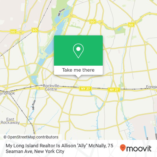 Mapa de My Long Island Realtor Is Allison "Ally" McNally, 75 Seaman Ave