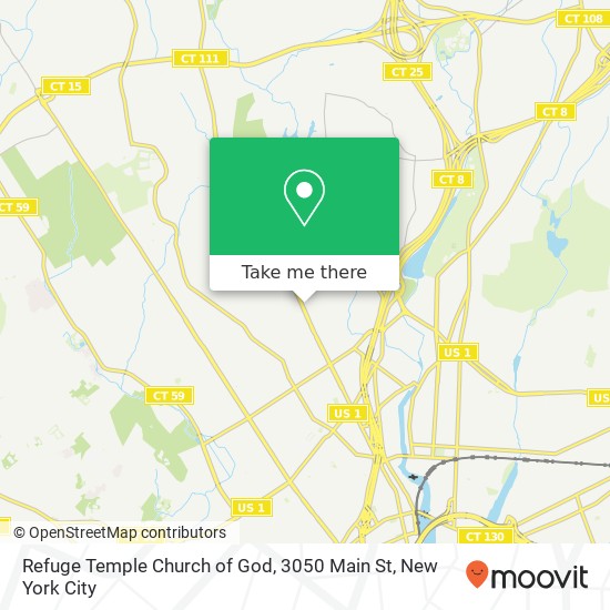 Mapa de Refuge Temple Church of God, 3050 Main St