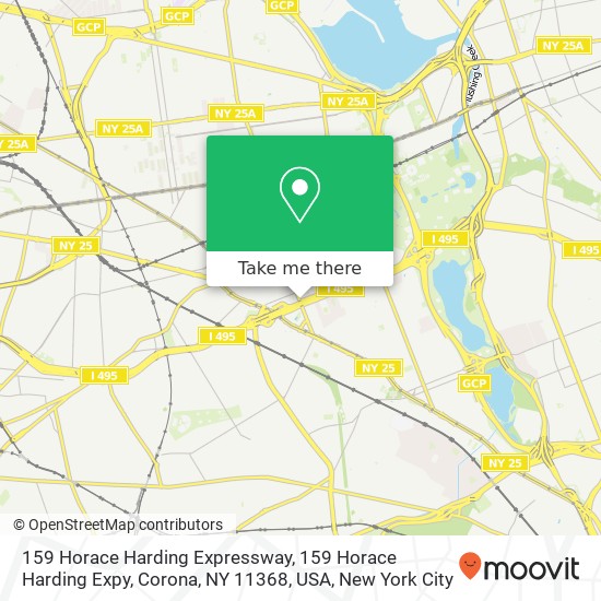 159 Horace Harding Expressway, 159 Horace Harding Expy, Corona, NY 11368, USA map