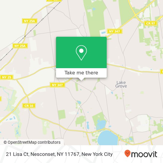 Mapa de 21 Lisa Ct, Nesconset, NY 11767