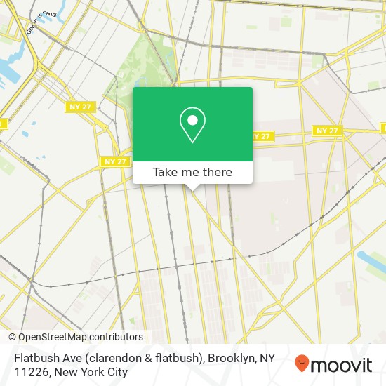Flatbush Ave (clarendon & flatbush), Brooklyn, NY 11226 map