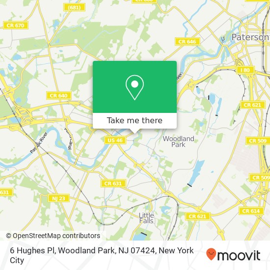 6 Hughes Pl, Woodland Park, NJ 07424 map