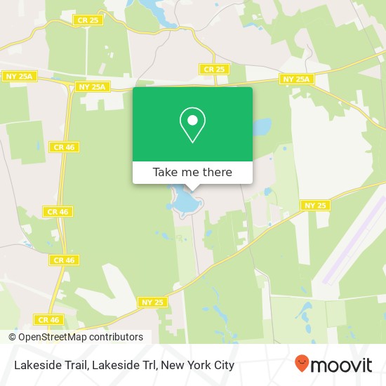 Lakeside Trail, Lakeside Trl map