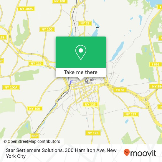 Mapa de Star Settlement Solutions, 300 Hamilton Ave